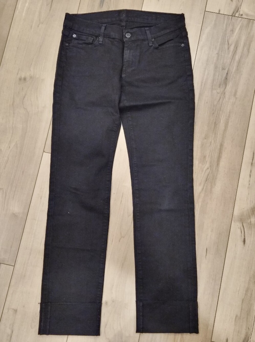 7 For All Mankind cropped Straight Leg Jeans
